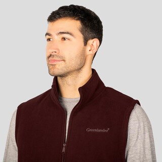 Foto 2 | Foto 2 | Chaleco De Fleece Para Hombre Con Forro De Fur Greenlander Vino
