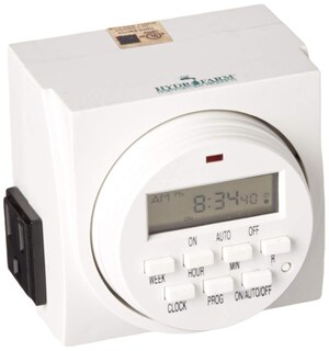Foto 1 | Foto 1 | Piloto Automático Timer Hydrofarm De Doble Salida Para 7 Días 1725 W 15 A - Venta Internacional.