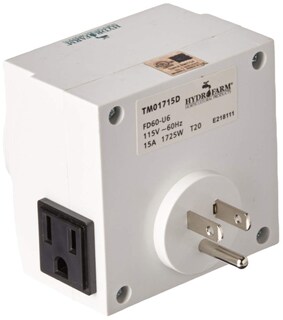 Foto 2 | Foto 2 | Piloto Automático Timer Hydrofarm De Doble Salida Para 7 Días 1725 W 15 A - Venta Internacional.