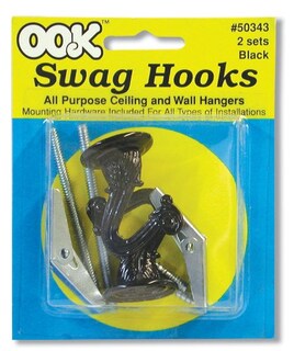 Foto 2 | Foto 2 | Ganchos Storage Hook 50343 Color Negro Con Herrajes Paquete De 2 - Venta Internacional.