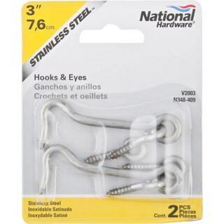 Foto 1 | Foto 1 | Hook/eye National Hardware N348-409 Acero Inoxidable 7 62 Cm - Venta Internacional.