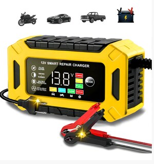 Foto 1 | Foto 1 | 12v Cargador Rápido Inteligente Cargador De Batería Mantenedor Para Automóvil Motocicleta
