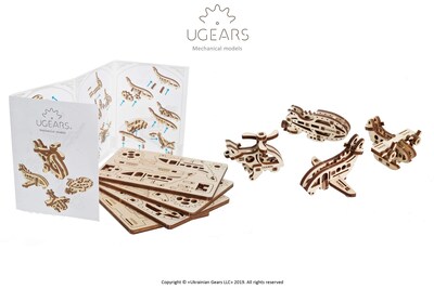 Foto 2 | Foto 2 | Maquetas De Madera De Puzzle Ugears U-fidget De Aviones Sin Pegamento - Venta Internacional.