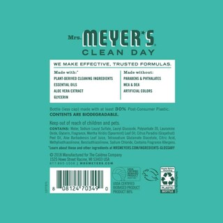 Foto 5 | Foto 5 | Jabón Líquido Para Platos Mrs. Meyer's Clean Day  Biodegradable  480 Ml - Venta Internacional.