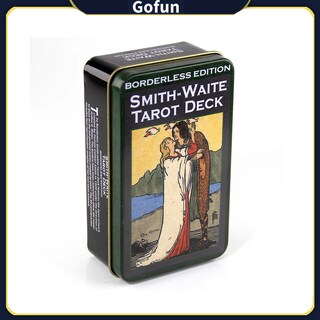 Foto 1 | Foto 1 | Tarot Cards Smith-waite Baraja De Tarot Plateada Dorada Con Caja De Hojalata - Venta Internacional.
