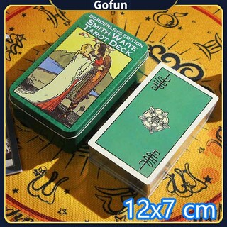 Foto 5 | Foto 5 | Tarot Cards Smith-waite Baraja De Tarot Plateada Dorada Con Caja De Hojalata - Venta Internacional.