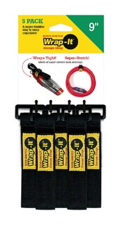 Foto 1 | Foto 1 | Correas De Almacenamiento Wrap-it De 9 Pulgadas Negras Paquete De 5 Unidades 10 Libras De Resistencia - Venta Internacional.