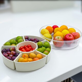 Foto 5 | Foto 5 | Bandeja Suroque Caja De Aperitivos Dividida 31 X 30 X 10 Cm 6 Compartimentos - Venta Internacional.