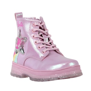 Foto 1 | Foto 1 | Botas Rosa Brillantes Barbie Para Niña Con Estrella Y Arcoíris Glitter Antiderrapantes Comodas Ligeras Kali Shoes