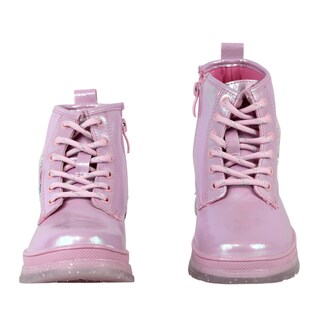 Foto 2 | Foto 2 | Botas Rosa Brillantes Barbie Para Niña Con Estrella Y Arcoíris Glitter Antiderrapantes Comodas Ligeras Kali Shoes