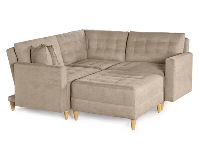 Foto 4 | Foto 4 | Sala De 4 Modúlos Makora Godric Con Memory Foam Color Arena Chenille Respaldo Reclinable De 3 Posiciones