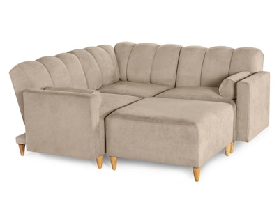 Foto 4 | Foto 4 | Sala De 4 Modúlos Makora Kieran Con Memory Foam Color Arena Chenille Respaldo Reclinable De 3 Posiciones