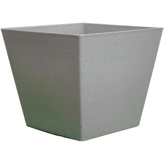 Foto 1 | Foto 1 | Maceta Minimalista Tipo Cubo Gris Claro Para Exterior