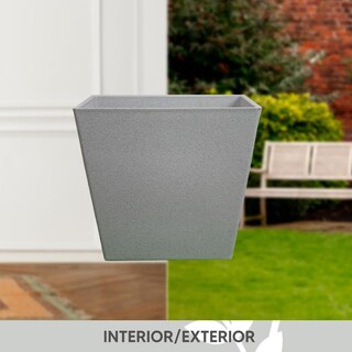 Foto 2 | Foto 2 | Maceta Minimalista Tipo Cubo Gris Claro Para Exterior