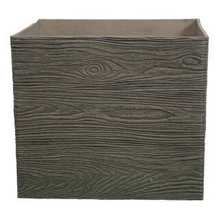 Foto 1 | Foto 1 | Maceta Vintage Estilo Cubo Exterior Color Brown Rustic Wood