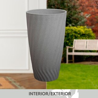 Foto 2 | Foto 2 | Maceta Minimalista Alta Wavey Ondulado Cilindro