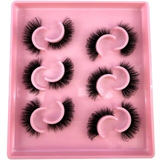 Foto 4 | Foto 4 | Pestañas Postizas Hbzgtlad 6 Pares Esponjosas Naturales De Visón 3d - Venta Internacional.