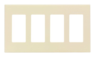 Foto 1 | Foto 1 | Placa De Pared Sin Tornillos Leviton Almond Policarbonato 4 Gang - Venta Internacional.