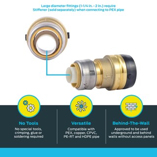 Foto 3 | Foto 3 | Acoplamiento Reductor Sharkbite Push To Connect De 1-1/4 X 1 Pulgada - Venta Internacional.