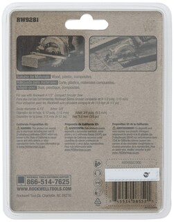 Foto 5 | Foto 5 | Hoja De Sierra Circular Rockwell Rw9281 24t Con Punta De Carburo De 11 Cm - Venta Internacional.