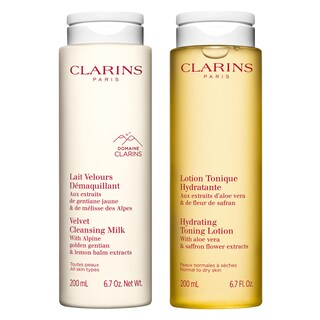 Foto 1 | Foto 1 | Paquete De Leche Limpiadora Y Loción Tonificante Clarins Velvet - Venta Internacional.