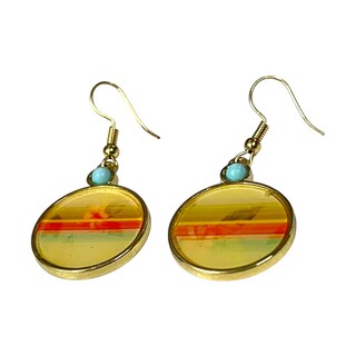 Foto 2 | Foto 2 | Aretes Amarillo Metal Ara Dama Desigual