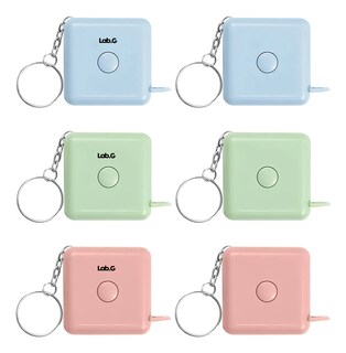 Foto 1 | Foto 1 | 6pcs Cinta Metrica Cintura Retractil Azul Verde Y Rosa