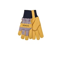 Guantes De Trabajo Kinco Para Hombre Tejidos Al Aire Libre Para Muñeca Color Amarillo Talla L - Venta Internacional.