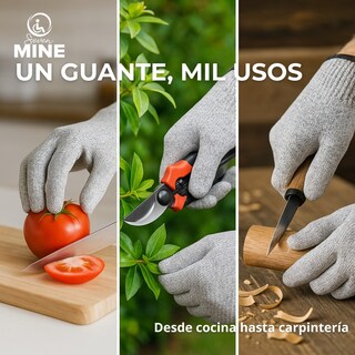 Foto 3 | Foto 3 | Par De Guantes Anticorte Nivel 5 Para Cocina Jardinería y Trabajo Industrial