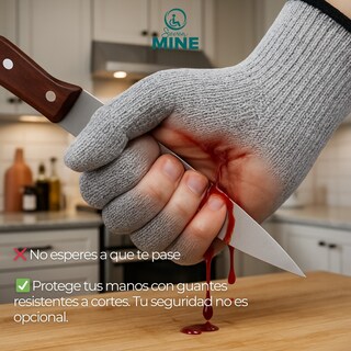 Foto 6 | Foto 6 | Par De Guantes Anticorte Nivel 5 Para Cocina Jardinería y Trabajo Industrial