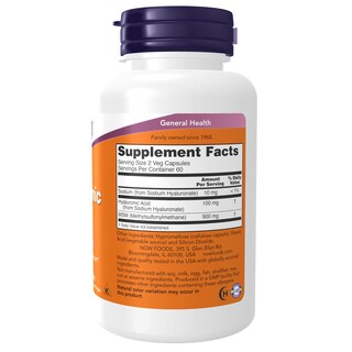 Foto 2 | Foto 2 | Suplementos De Ácido Hialurónico Now Foods 50 Mg Con Msm 120 Cápsulas - Venta Internacional.