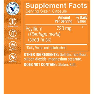 Foto 3 | Foto 3 | Suplemento De Fibra The Vitamin Shoppe Psyllium Husks 600 Cápsulas - Venta Internacional.