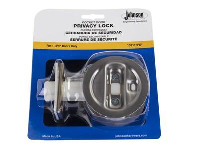 Foto 2 | Foto 2 | Puerta Corrediza Lock Johnson Hardware De Níquel Cepillado Para Privacidad - Venta Internacional.