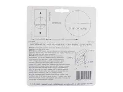 Foto 3 | Foto 3 | Puerta Corrediza Lock Johnson Hardware De Níquel Cepillado Para Privacidad - Venta Internacional.
