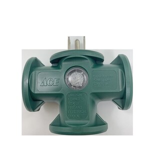 Foto 1 | Foto 1 | Adaptador Triple Tap Projex Con Conexión A Tierra 3 Salidas 125 V 15 A Verde - Venta Internacional.