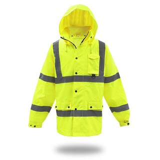 Foto 2 | Foto 2 | Chubasquero Boss Hi-vis Yellow Polyester Xl - Venta Internacional.