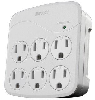Foto 1 | Foto 1 | Protector Contra Sobretensiones Woods 41076 6 Salidas 1440j Con 280j 6 Pies - Venta Internacional.