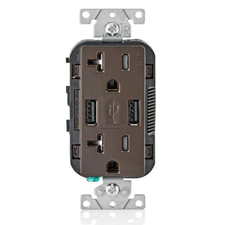 Foto 1 | Foto 1 | Cargador Usb De Pared Leviton Tipo A Con Toma De 20 A T5832-b Negro - Venta Internacional.
