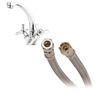 Foto 4 | Foto 4 | Tubería Fluidmaster De 3/8 Pulgadas De Compresión X 51 Cm De Acero Trenzado - Venta Internacional.