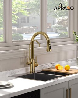 Foto 2 | Foto 2 | Pulverizador Desplegable Para Fregadero De Cocina Faucet Appaso 3 Vías Color Dorado - Venta Internacional.