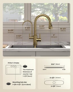 Foto 5 | Foto 5 | Pulverizador Desplegable Para Fregadero De Cocina Faucet Appaso 3 Vías Color Dorado - Venta Internacional.