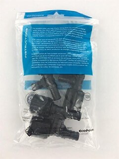 Foto 2 | Foto 2 | Ecopoly 32828 Pex Tee De Plástico Prensado De 1/2 Pulgada Paquete De 5 - Venta Internacional.