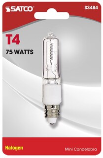 Foto 2 | Foto 2 | Bombilla Satco S3484 75 W Base T4 E11 7 Cm Transparente 120 V - Venta Internacional.