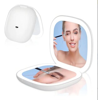 Foto 1 | Foto 1 | Espejo De Maquillaje Led Bolsillo Portátil Recargable 1x/3x dos Espejos De Maquillaje Espejo Portatil Para Bolso Bolso Bolsil