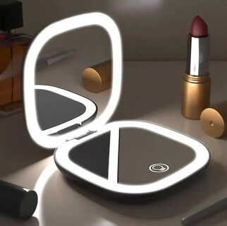 Foto 4 | Foto 4 | Espejo De Maquillaje Led Bolsillo Portátil Recargable 1x/3x dos Espejos De Maquillaje Espejo Portatil Para Bolso Bolso Bolsil