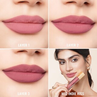 Foto 3 | Foto 3 | Lápiz Labial Líquido Oulac M12 Rosa Nude Mate Vegano Impermeable - Venta Internacional.