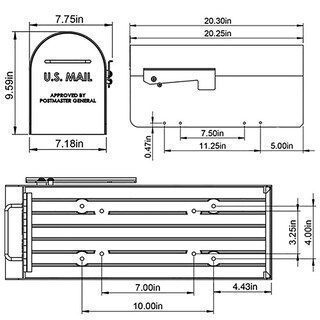 Foto 5 | Foto 5 | Mailbox Architectural Buzones Ironside De Gran Capacidad - Venta Internacional.