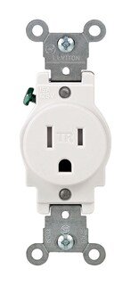 Foto 1 | Foto 1 | Enchufe Leviton Resistente A Manipulaciones 15 A 125 V Blanco Único 1 Paquete - Venta Internacional.
