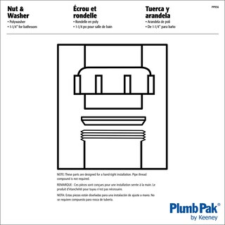 Foto 2 | Foto 2 | Lavadora Con Juntas Deslizantes Wing Nut Plumb Pak Pp956 1 1/4 Pulgadas Blanca - Venta Internacional.
