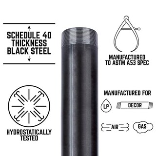 Foto 2 | Foto 2 | Boquilla De Tubo De Hierro Negra Stz Industries De 2 5 Pulgadas X 20 Cm - Venta Internacional.